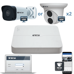 The 4MP Admiral Series (4MP is 2 x 1080P) - 2 Channel HD Customizable Security Camera System