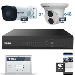 The 4MP Imperial Series (4MP is 2 x 1080P) - 48 Channel HD Customizable Security Camera System