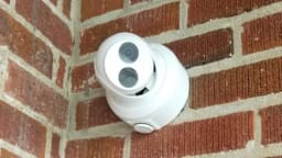 A Deputy installed on brick with the electrical mounting box