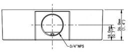 EBM26DFM, dimensions, side