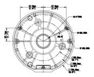 EBM26DFT, dimensions, front