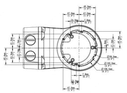 Outdoor Wall Mount Bracket for The Deputy v1 or The Detective, dimension, bottom