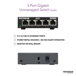 NETGEAR 5-Port Gigabit Ethernet Unmanaged Switch - GS305