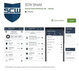 SCW Shield is the app to control, arm and disarm your SCW Shield system.