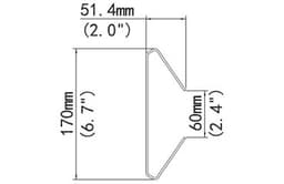 Pole Mount Bracket for The Lookout, The Laser, The Spotlight, and The Scope - PMB26ZV - top view