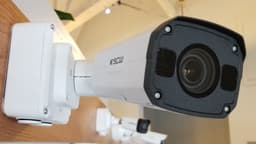 The Viking mounted to wood with the electrical box mount.