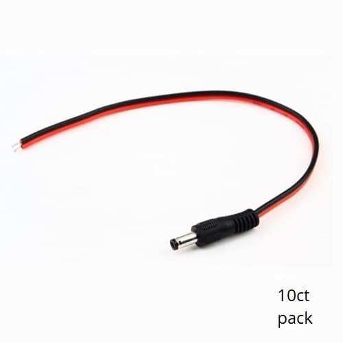 Pigtail Power Connectors Male (10pk) SCW-C201