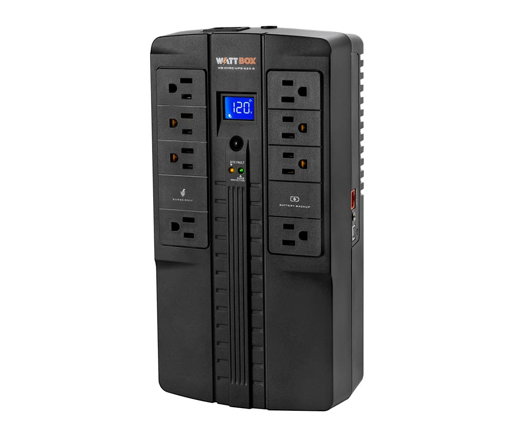 WattBox® Standby UPS & Battery Pack (Compact) | 6 Outlets, 850VA / 450W