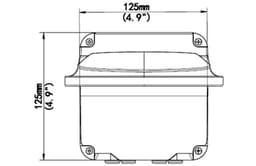 Outdoor Wall Mount for The Radius and The Judge - WMN26P - dimensions, front