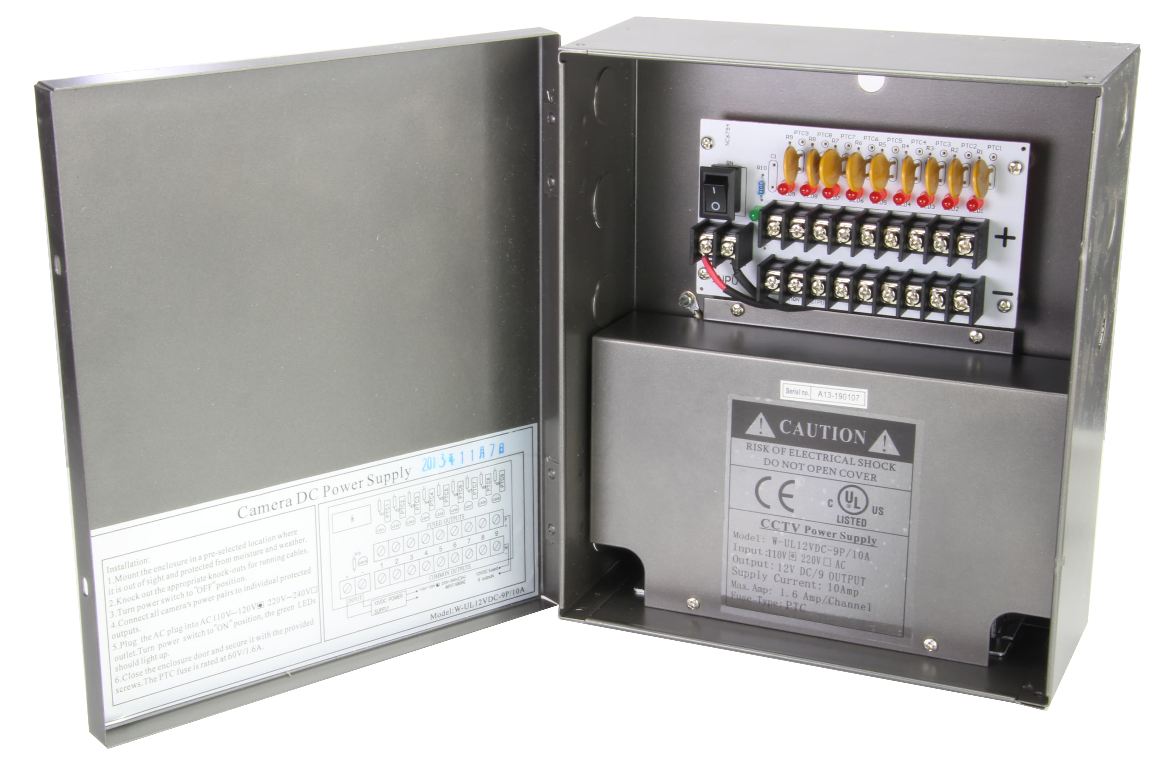 9 Port 10 Amp PTC Power Distribution Box