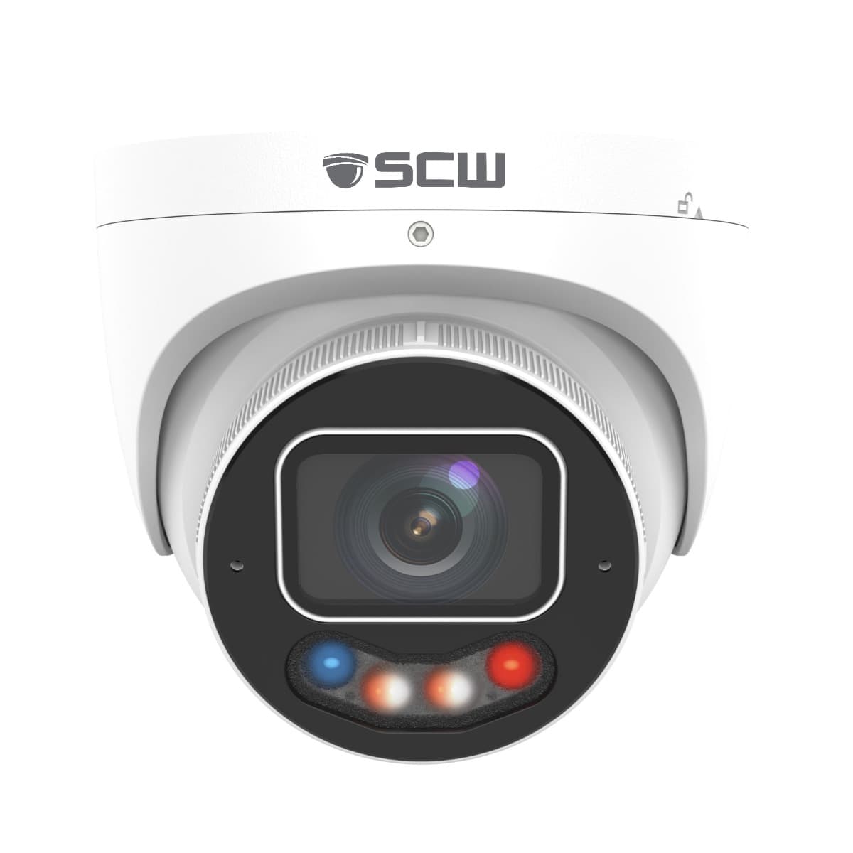 Detective 8.0 v5 - 8MP/4K AI Powered Vari-Focal Turret Camera with ChromaIQ and Active Deterrence