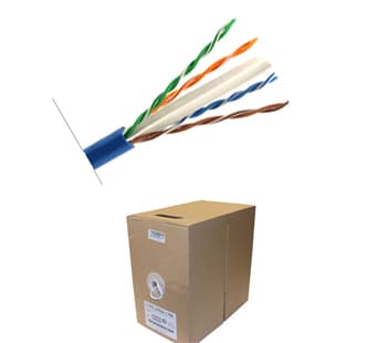 1000ft Network CAT6, UL, CMR, PVC, FULL COPPER (Commercial Grade) SCW-CAT6-1000BL