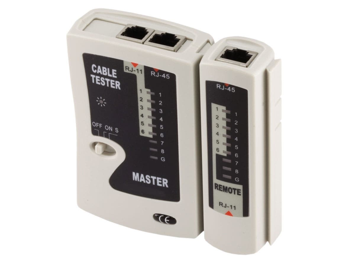 Ethernet RJ45 and RJ11 Cable Tester SCW-T108