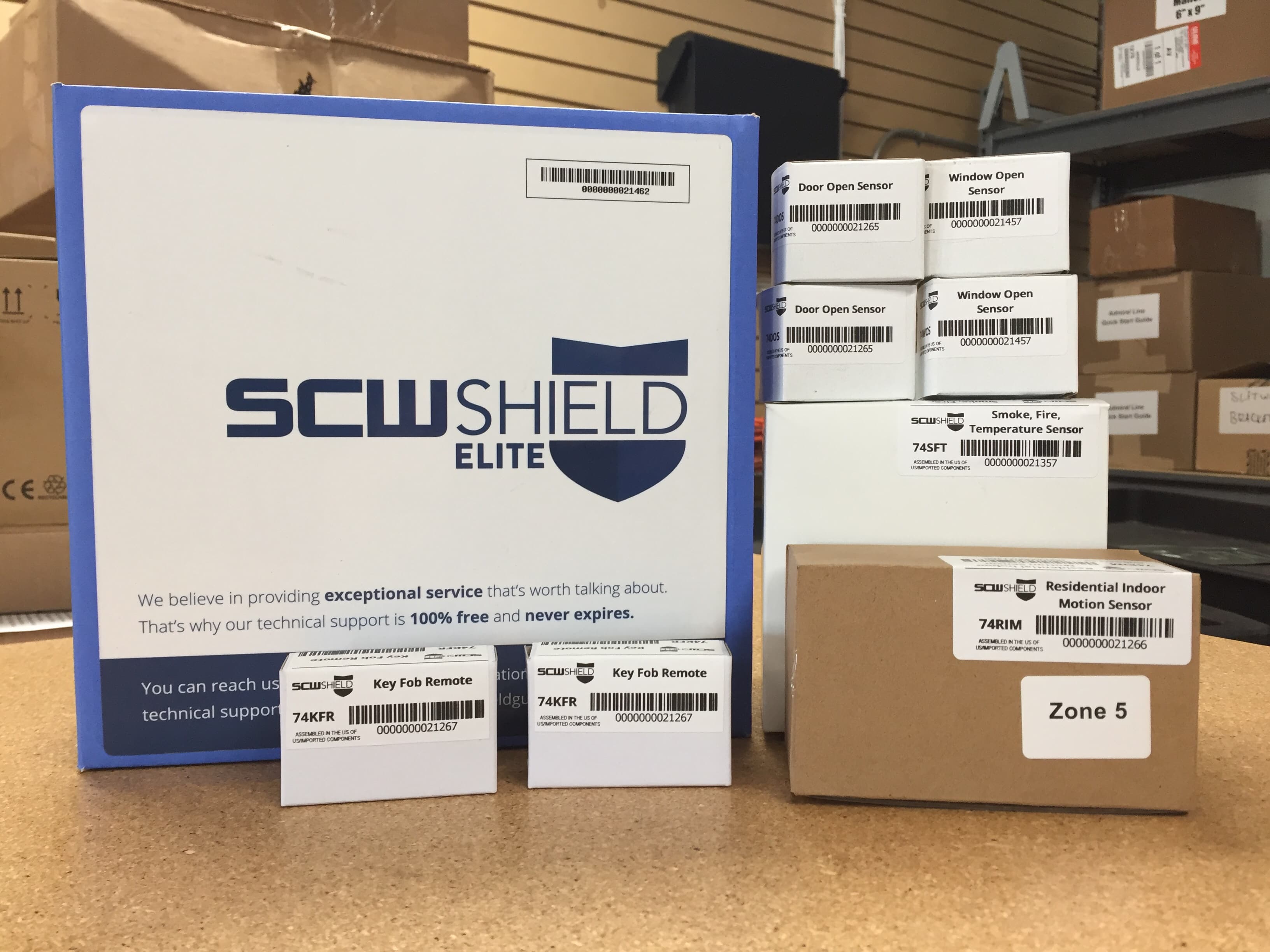 SCW Shield Alarm Hub and Pin Pad Bundles