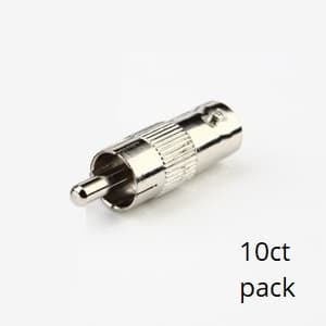 BNC Female to RCA Male Connectors (10pk) SCW-C106