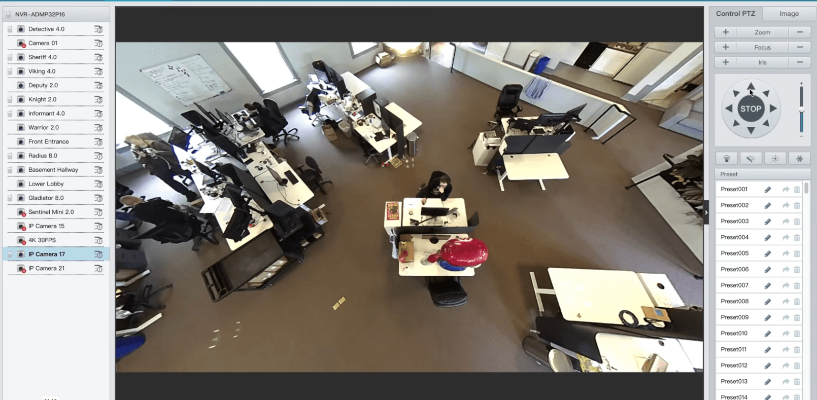 Surveillance cameras recording employees in the workplace