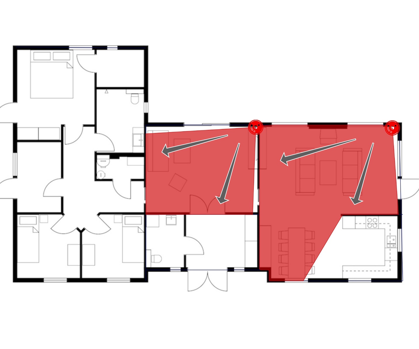 good room sensor placement