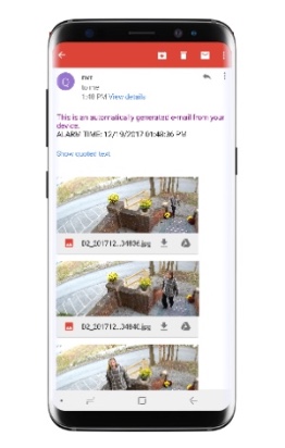 Email Alerts for Motion