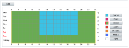 Recording and Motion Detection Scheduler