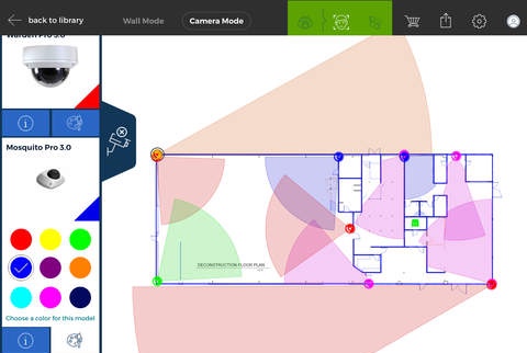 Free Security Camera Coverage map Service