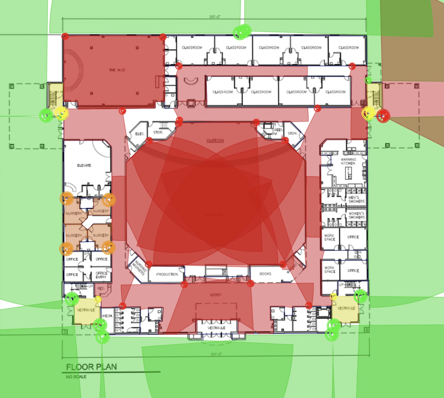 mega church security camera design