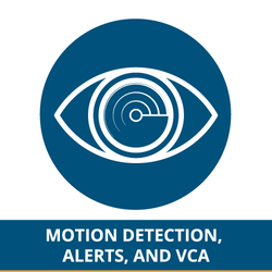 Motion Detection, Alerts, and VCA