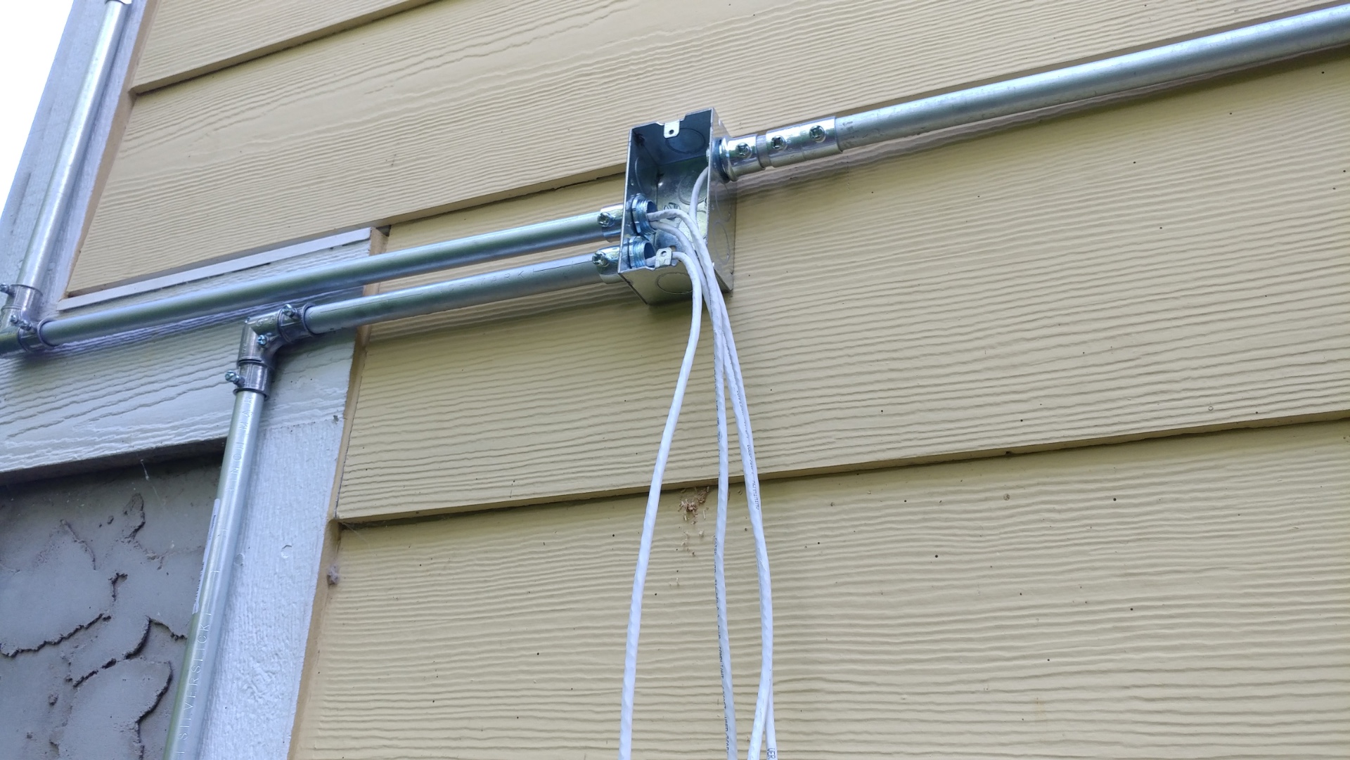 running security camera wires