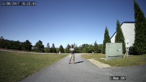 view at 20 feet from a 2.8mm 110 degree FOV lens 1080P security camera