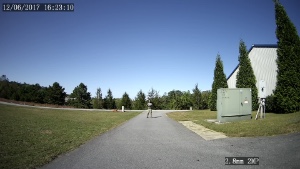 view at 50 feet from a 2.8mm 110 degree FOV lens 1080P security camera