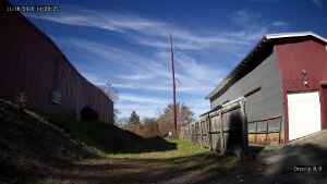 view of a person at 125 feet from a 4mm 118 degree FOV lens 4K security camera