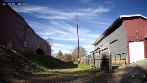 view of a person at 75 feet from a 4mm 118 degree FOV lens 4K security camera
