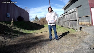 view of a person at 10 feet from a 4mm 91 degree FOV lens 4K security camera