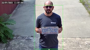 view at 10 feet from a 12mm 32 degree FOV lens 1080P security camera