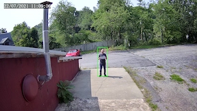 view of person at 25 feet from a 2.8mm 95 degree FOV lens 2MP security camera