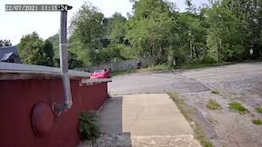 view at 100 feet from a 2.8mm 95 degree FOV lens 2MP security camera