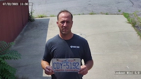 view at 10 feet from a 12mm 32 degree FOV lens 1080P security camera