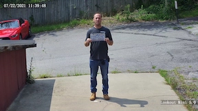 view at 25 feet from a 12mm 32 degree FOV lens 1080P security camera