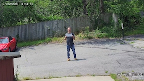 view at 50 feet from a 12mm 32 degree FOV lens 1080P security camera