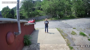 view of person at 25 feet from a 2.8mm 95 degree FOV lens 2MP security camera