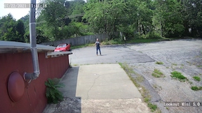 view of person at 50 feet from a 2.8mm 95 degree FOV lens 2MP security camera