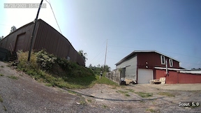 view of a person at 50 feet from a 180 degree FOV lens 5MP security camera
