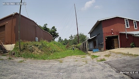 view at 100 feet from a 4mm 83 degree FOV lens  4MP security camera