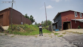 view at 20 feet from a 4mm 83 degree FOV lens  4MP security camera