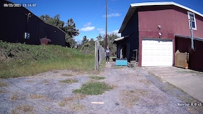 view of a person at 50 feet from a 4mm 86 degree FOV lens 4K security camera
