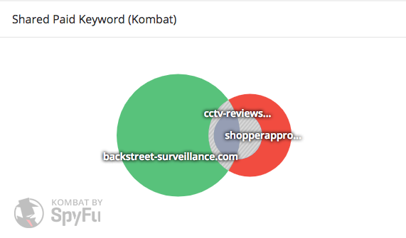 Keyword overlap for CCTV-Reviews and Backstreet