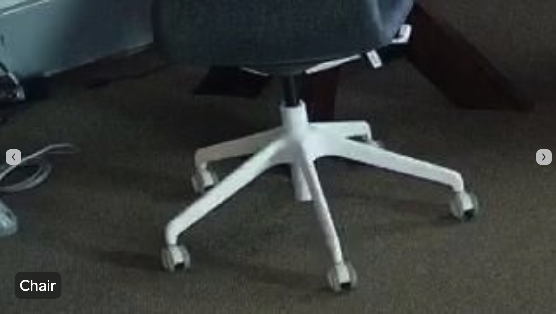 wheeled object: chair