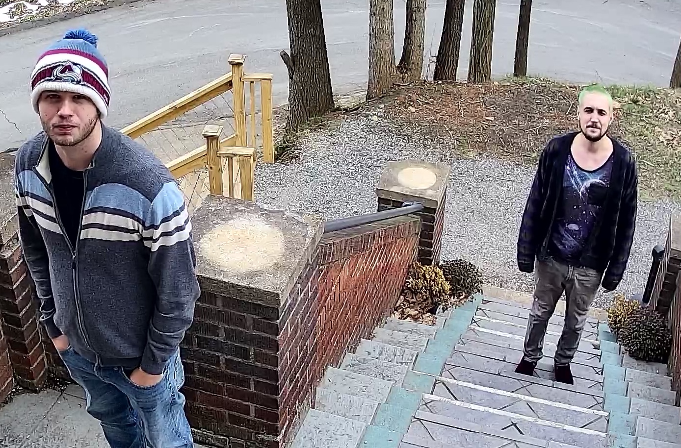 Hooligans loitering about