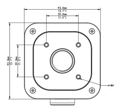 Square Electrical Box Mount for The Warrior 2.0v1, The Warrior 4.0v1, all Warrior v2s, The Warrior 2.0v3 - EMB26BF