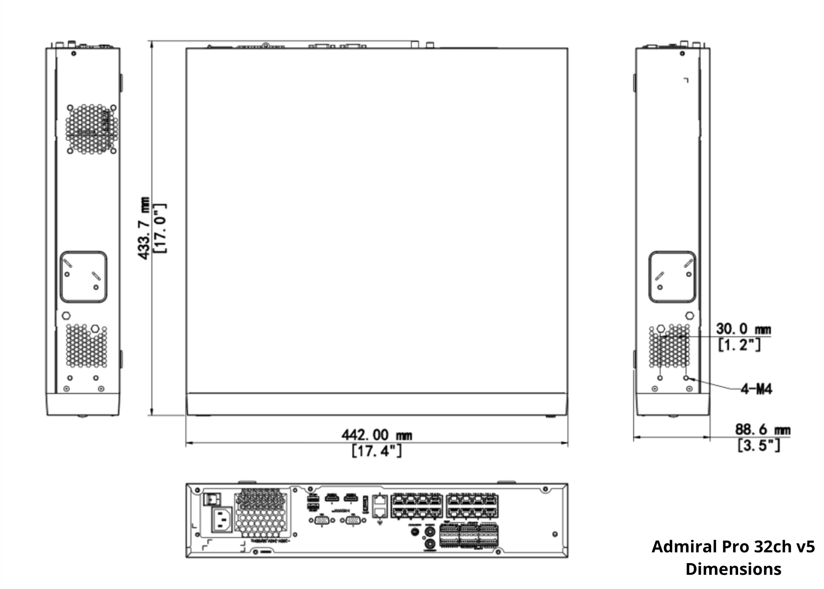 The Admiral Pro 32 Channel 4K NVR v5 - ADMP32P24-V5