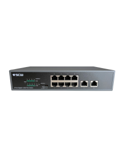 SCW 8 Port PoE Switch + 2 Uplink Ports with Extended Transmission - SW10PEXT